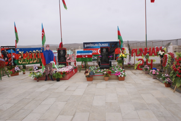 Qobustan qəsəbəsində Şəhid Ələddin Xəlilovun anım mərasimi keçirilib